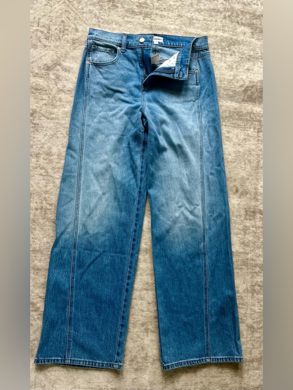 NWT EVEREVE Women's Ever Vintage Seamed Wide Leg Jeans size 28 - Picture 3 of 5